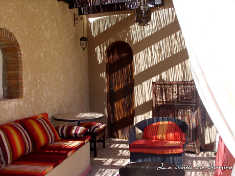 Photo des terrasses du Riad au Maroc